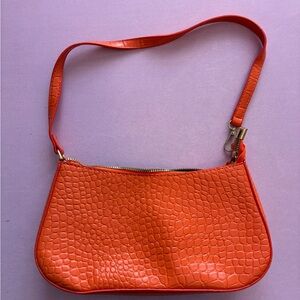 Orange Textured Women's Summer Spring Bag